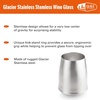 image:imageGSI Outdoors  Glacier Stainless Steel Nesting Wine GlassStemless