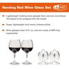 image:imageGSI Outdoors  Glacier Stainless Steel Nesting Wine GlassWine