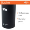 image:imageGSI Outdoors  MicroLite 1000 Twist 33 floz Vacuum Insulated Stainless Steel Water Bottle BlackBlack