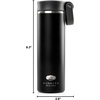 image:imageGSI Outdoors  MicroLite 1000 Twist 33 floz Vacuum Insulated Stainless Steel Water Bottle BlackBlack
