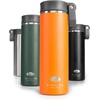 image:imageGSI Outdoors  MicroLite 1000 Twist 33 floz Vacuum Insulated Stainless Steel Water Bottle BlackBlack
