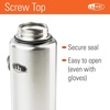 image:imageGSI Outdoors  MicroLite 1000 Twist 33 floz Vacuum Insulated Stainless Steel Water Bottle BlackBrushed