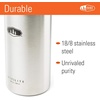 image:imageGSI Outdoors  MicroLite 1000 Twist 33 floz Vacuum Insulated Stainless Steel Water Bottle BlackBrushed