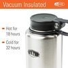 image:imageGSI Outdoors  MicroLite 1000 Twist 33 floz Vacuum Insulated Stainless Steel Water Bottle BlackBrushed