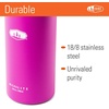 image:imageGSI Outdoors  MicroLite 1000 Twist 33 floz Vacuum Insulated Stainless Steel Water Bottle BlackFuchsia