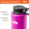 image:imageGSI Outdoors  MicroLite 1000 Twist 33 floz Vacuum Insulated Stainless Steel Water Bottle BlackFuchsia