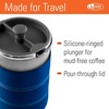 image:imageGSI Outdoors 30 Fl Oz JavaPress French Press Coffee Maker for Camping and Travel BlueBlue