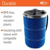 image:imageGSI Outdoors 30 Fl Oz JavaPress French Press Coffee Maker for Camping and Travel BlueBlue
