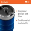 image:imageGSI Outdoors 30 Fl Oz JavaPress French Press Coffee Maker for Camping and Travel BlueBlue