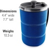 image:imageGSI Outdoors 30 Fl Oz JavaPress French Press Coffee Maker for Camping and Travel BlueBlue