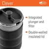 image:imageGSI Outdoors 30 Fl Oz JavaPress French Press Coffee Maker for Camping and Travel BlueGraphite