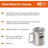 image:imageGSI Outdoors 63250 Glacier Stainless Insulated Thermal Cup  15 OzBrushed