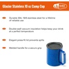 image:imageGSI Outdoors 63254 Glacier 15 Oz Camp Cup Mineral YellBlue Speckle