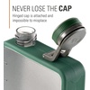 image:imageGSI Outdoors Boulder Flask ShatterResistant Leakproof Hip Flask with Clear Body amp Silicone Grip BPAFree Bottle for Hiking Camping amp TravelMountain View