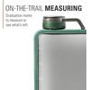 image:imageGSI Outdoors Boulder Flask ShatterResistant Leakproof Hip Flask with Clear Body amp Silicone Grip BPAFree Bottle for Hiking Camping amp TravelMountain View