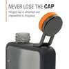 image:imageGSI Outdoors Boulder Flask ShatterResistant Leakproof Hip Flask with Clear Body amp Silicone Grip BPAFree Bottle for Hiking Camping amp TravelMulticolor