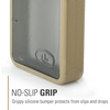 image:imageGSI Outdoors Boulder Flask ShatterResistant Leakproof Hip Flask with Clear Body amp Silicone Grip BPAFree Bottle for Hiking Camping amp TravelSand
