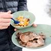 image:imageGSI Outdoors Cascadian Table Set I 6Piece Camping Backpacking Mess Kit Plastic BPA Free Plate Bowl Mug Cup amp Cutlery SetSage