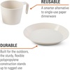 image:imageGSI Outdoors Cascadian Table Set I 6Piece Camping Backpacking Mess Kit Plastic BPA Free Plate Bowl Mug Cup amp Cutlery SetSandstone