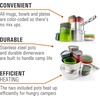 image:imageGSI Outdoors Glacier Stainless Camper 4 Person Packable Cookware amp Dinnerware Set for Camping or BackpackingMulti