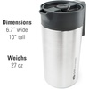 image:imageGSI Outdoors Glacier Stainless JavaPress 30 fl oz French Press MugBrushed