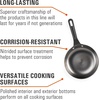 image:imageGSI Outdoors Guidecast 8 Frypan I Cast Iron Lightweight Gourmet Frying Pan Camp Cookware12 inches