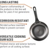 image:imageGSI Outdoors Guidecast 8 Frypan I Cast Iron Lightweight Gourmet Frying Pan Camp Cookware8 inches