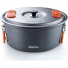 image:imageGSI Outdoors Halulite Aluminum Pot Lightweight Hard Anodized Aluminum Camp amp Backpacking Cookware with Lid amp Folding Handle21 Quarts
