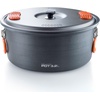 image:imageGSI Outdoors Halulite Aluminum Pot Lightweight Hard Anodized Aluminum Camp amp Backpacking Cookware with Lid amp Folding Handle32 Liter