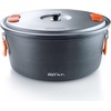 image:imageGSI Outdoors Halulite Aluminum Pot Lightweight Hard Anodized Aluminum Camp amp Backpacking Cookware with Lid amp Folding Handle5 Quarts