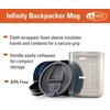 image:imageGSI Outdoors Infinity Backpacker Mug I Lightweight BPAFree Coffee Cup for Travel Camping Gear Backpacking and Outdoors  17 ozHeathered Blue