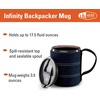image:imageGSI Outdoors Infinity Backpacker Mug I Lightweight BPAFree Coffee Cup for Travel Camping Gear Backpacking and Outdoors  17 ozHeathered Blue