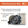 image:imageGSI Outdoors Infinity Backpacker Mug I Lightweight BPAFree Coffee Cup for Travel Camping Gear Backpacking and Outdoors  17 ozHeathered Green