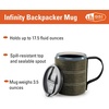 image:imageGSI Outdoors Infinity Backpacker Mug I Lightweight BPAFree Coffee Cup for Travel Camping Gear Backpacking and Outdoors  17 ozHeathered Green