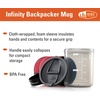 image:imageGSI Outdoors Infinity Backpacker Mug I Lightweight BPAFree Coffee Cup for Travel Camping Gear Backpacking and Outdoors  17 ozHeathered Red