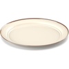 image:imageGSI Outdoors Mesa 2Person Enamelware Dining Set 6Pieces  Shadow with BronzeFinished Stainless Steel Rim Dishwasher SafeCream
