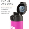 image:imageGSI Outdoors Microlite 350 Flip Insulated Bottle 12 fl oz FuchsiaFuchsia