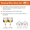 image:imageGSI Outdoors Nesting Red Wine Glass Set 15 fl oz ShatterproofMulticolor