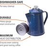 image:imageGSI Outdoors Percolator Coffee Pot  Enamelware Campfire Coffee Boiler Kettle for Outdoor Camping Cookware Cabin RV Kitchen Hunting amp BackpackingBlue