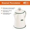 image:imageGSI Outdoors Percolator Coffee Pot  Enamelware Campfire Coffee Boiler Kettle for Outdoor Camping Cookware Cabin RV Kitchen Hunting amp BackpackingCream