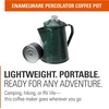 image:imageGSI Outdoors Percolator Coffee Pot  Enamelware Campfire Coffee Boiler Kettle for Outdoor Camping Cookware Cabin RV Kitchen Hunting amp BackpackingGreen