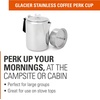 image:imageGSI Outdoors Percolator Coffee Pot I Glacier Stainless Steel with Silicone Handle for Camping Backpacking Travel RV amp Hunting  Stove Safe12 cup