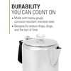 image:imageGSI Outdoors Percolator Coffee Pot I Glacier Stainless Steel with Silicone Handle for Camping Backpacking Travel RV amp Hunting  Stove Safe12 cup