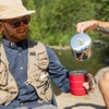 image:imageGSI Outdoors Percolator Coffee Pot I Glacier Stainless Steel with Silicone Handle for Camping Backpacking Travel RV amp Hunting  Stove Safe3 cup