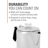 image:imageGSI Outdoors Percolator Coffee Pot I Glacier Stainless Steel with Silicone Handle for Camping Backpacking Travel RV amp Hunting  Stove Safe6 cup