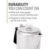 image:imageGSI Outdoors Percolator Coffee Pot I Glacier Stainless Steel with Silicone Handle for Camping Backpacking Travel RV amp Hunting  Stove Safe9 cup