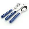 image:imageGSI Outdoors Pioneer 12 Piece Cutlery Set Camping Flatware  GreenBlue