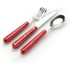 image:imageGSI Outdoors Pioneer 12 Piece Cutlery Set Camping Flatware  GreenRed