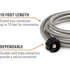 image:imageGSI Outdoors Propane Adapter Hose 5 ft amp 10 ft Stainless Braided100 Feet