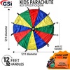image:imageGSi Kids Rainbow Parachute 6 ft to 35 ft for School amp Gym Class12 Feet